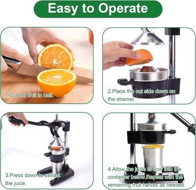 Exprimidor manual hierro fundido