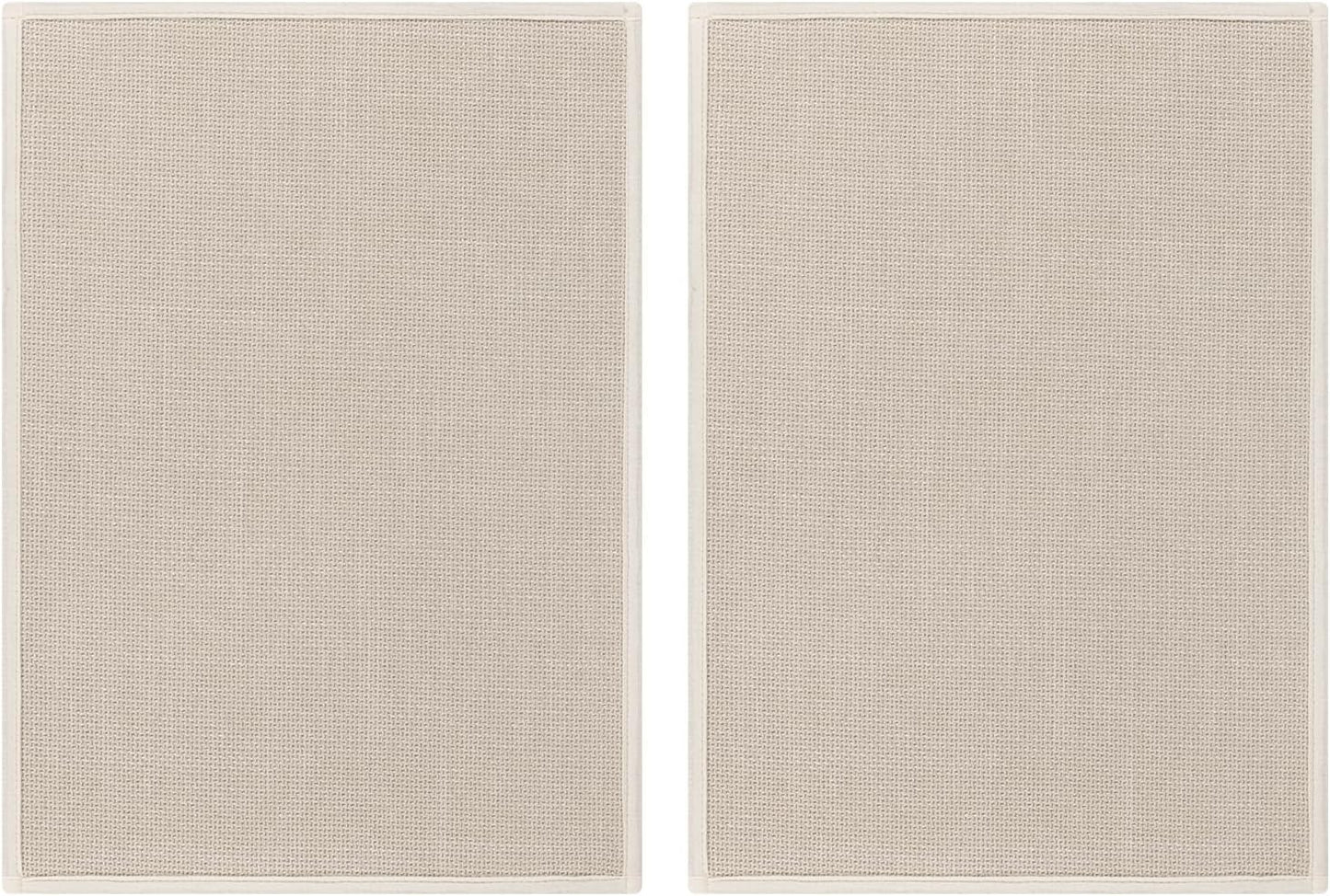 2 Tapetes Baño Goma Antiderrap 17x24pulg