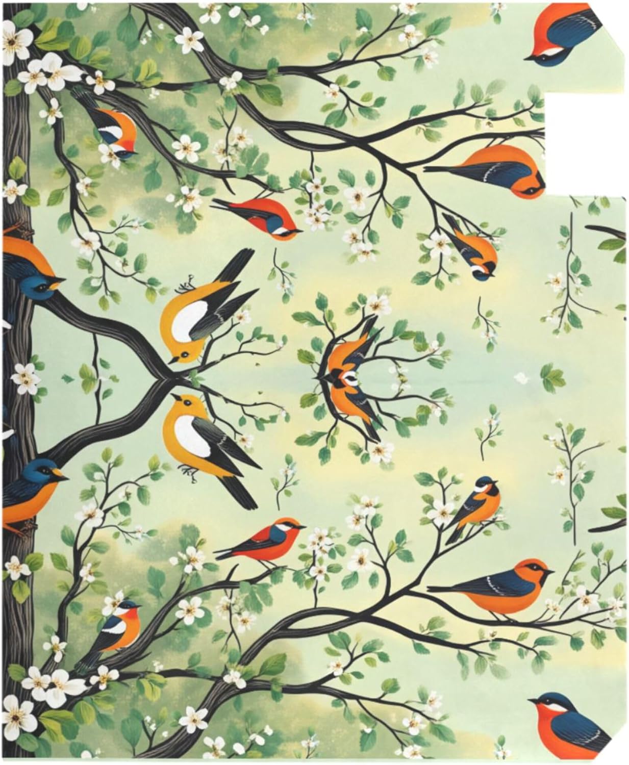 Fundas magnéticas para buzón diseño cerezo pájaro 21pulg