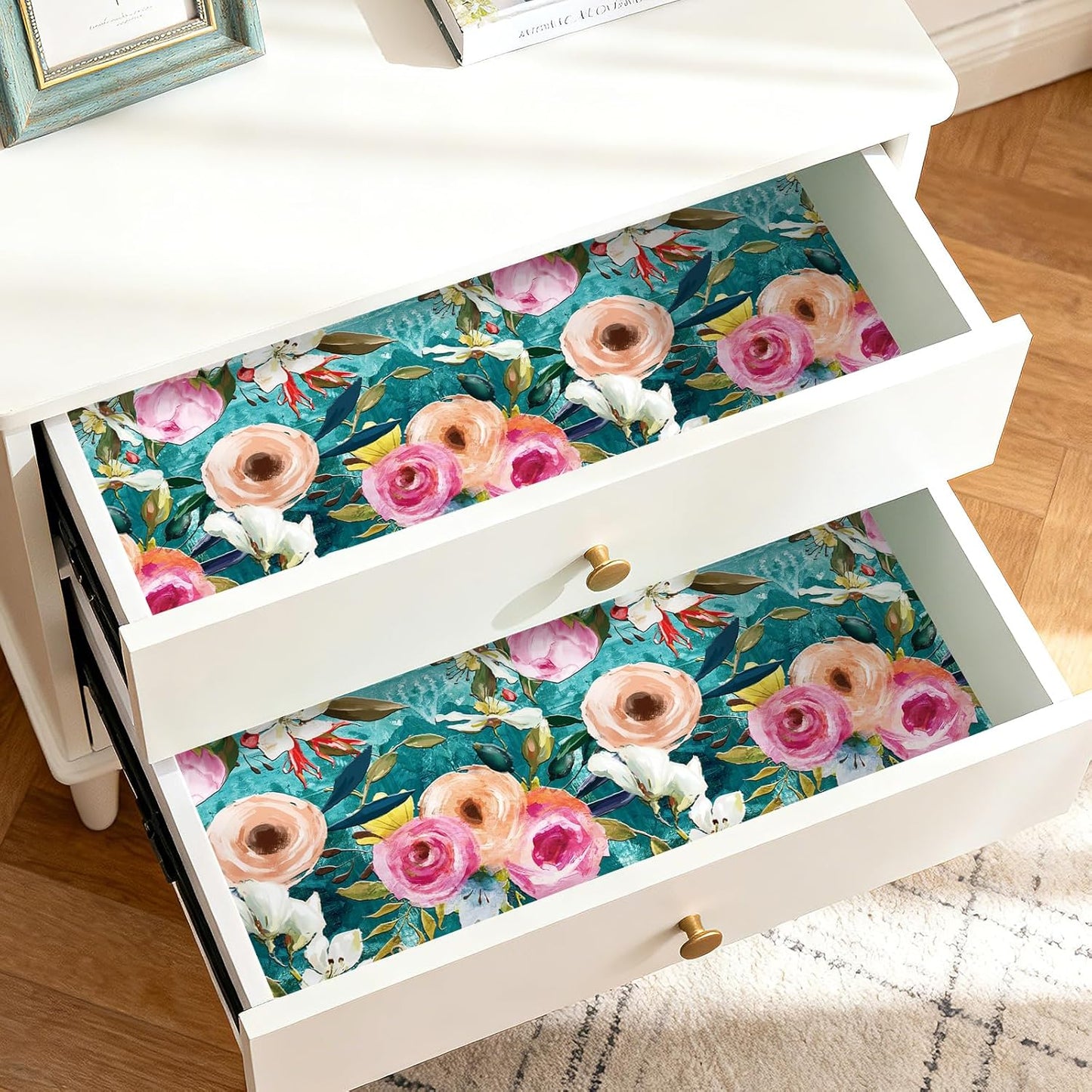 Papel tapiz floral bohemio despegable y pegable
