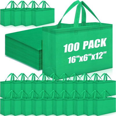 Bolsas comestibles reutilizables grandes no tejidas 16x6x12pulg