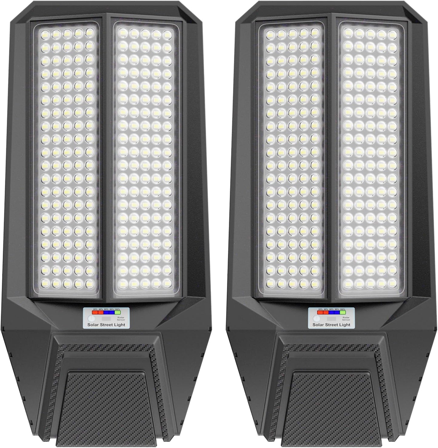Luz solar IP67 con sensor movimiento patio estacionamiento