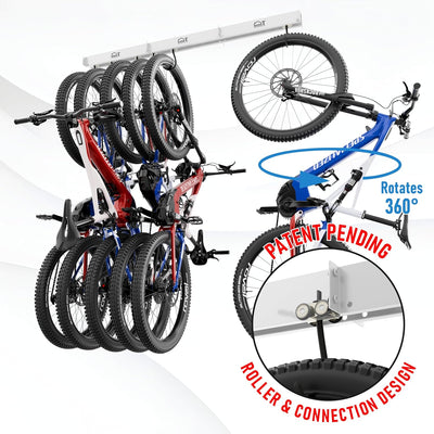 Colgador techo bicicletas deslizante 51pulg garage