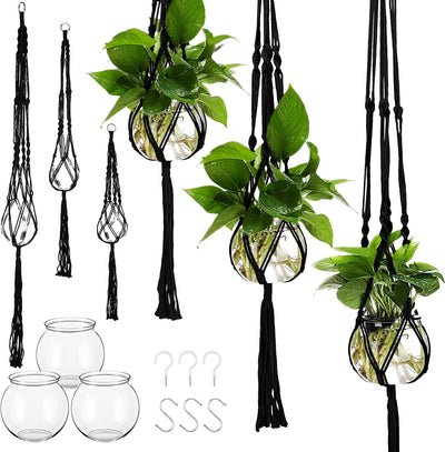 3 Pzas Soporte Propagación Plantas Colgador Macramé