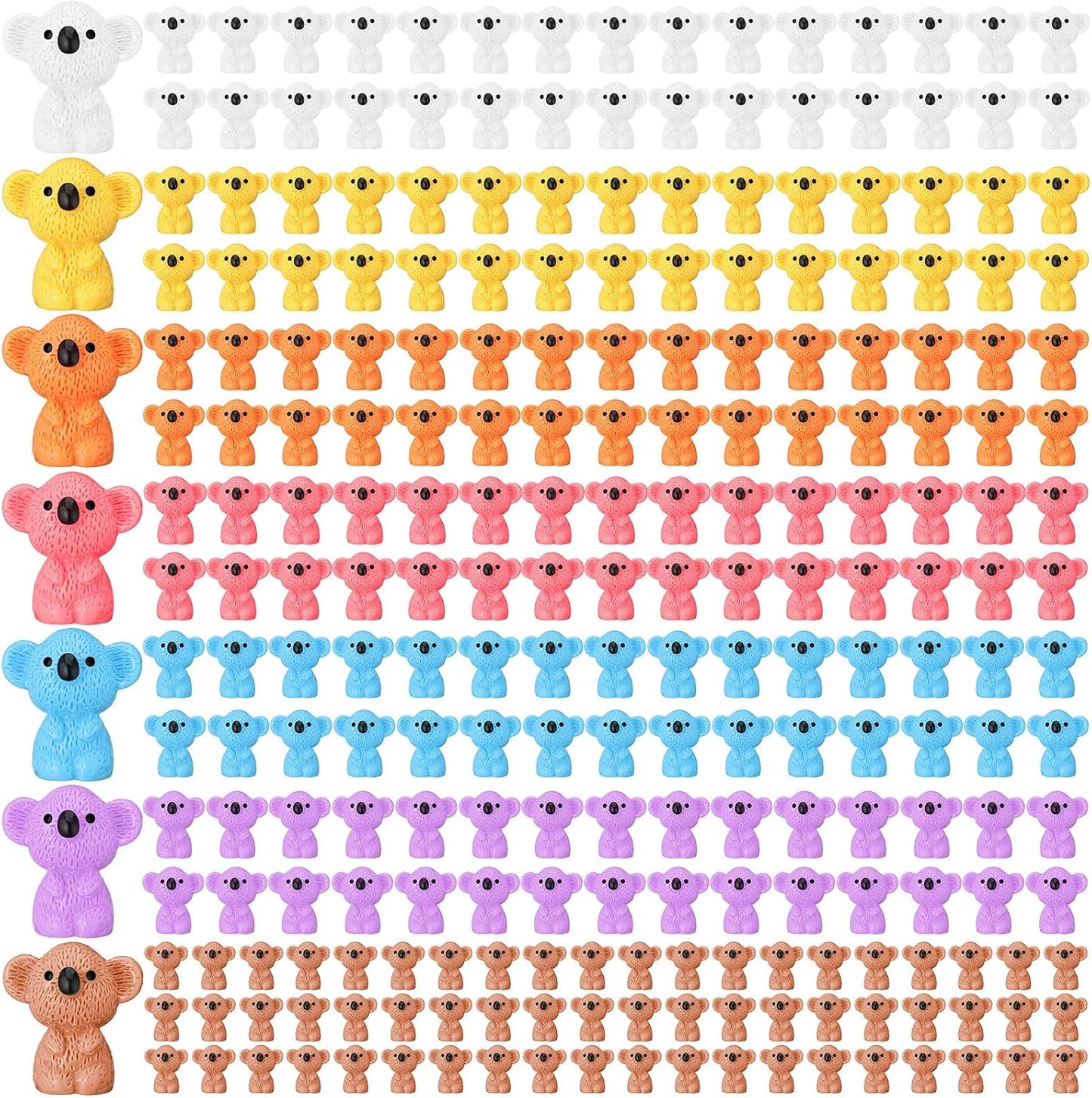 90 Pzas Figuras Koala Resina Luminosas Decoración Hogar Jardín