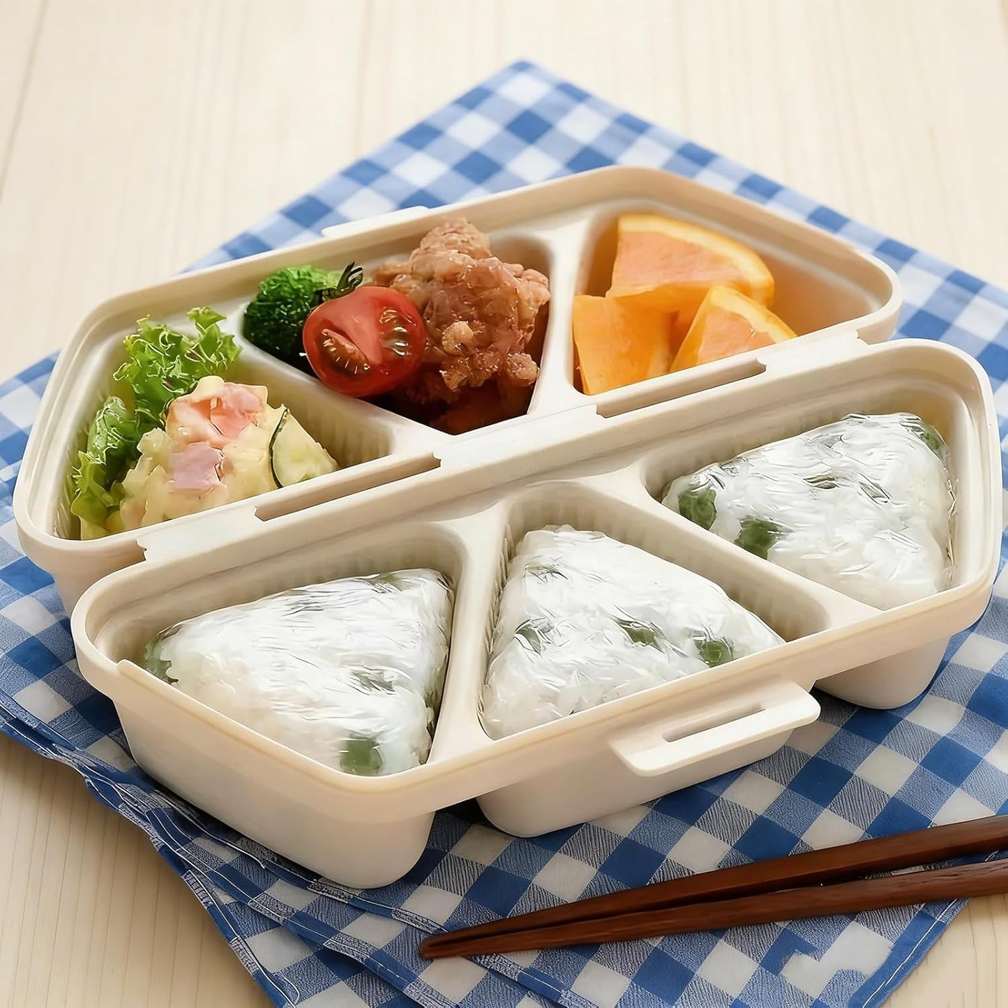 Juego de moldes Onigiri 6 en 1 para sushi antiadherente portátil