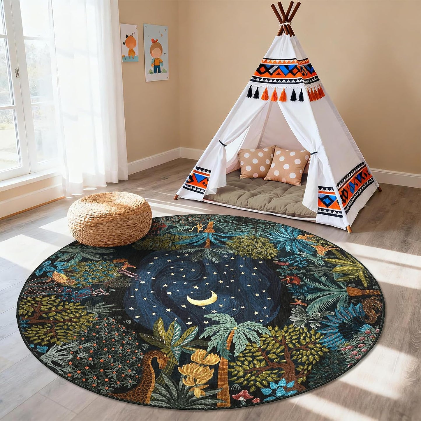 Alfombra sala antideslizante lavable