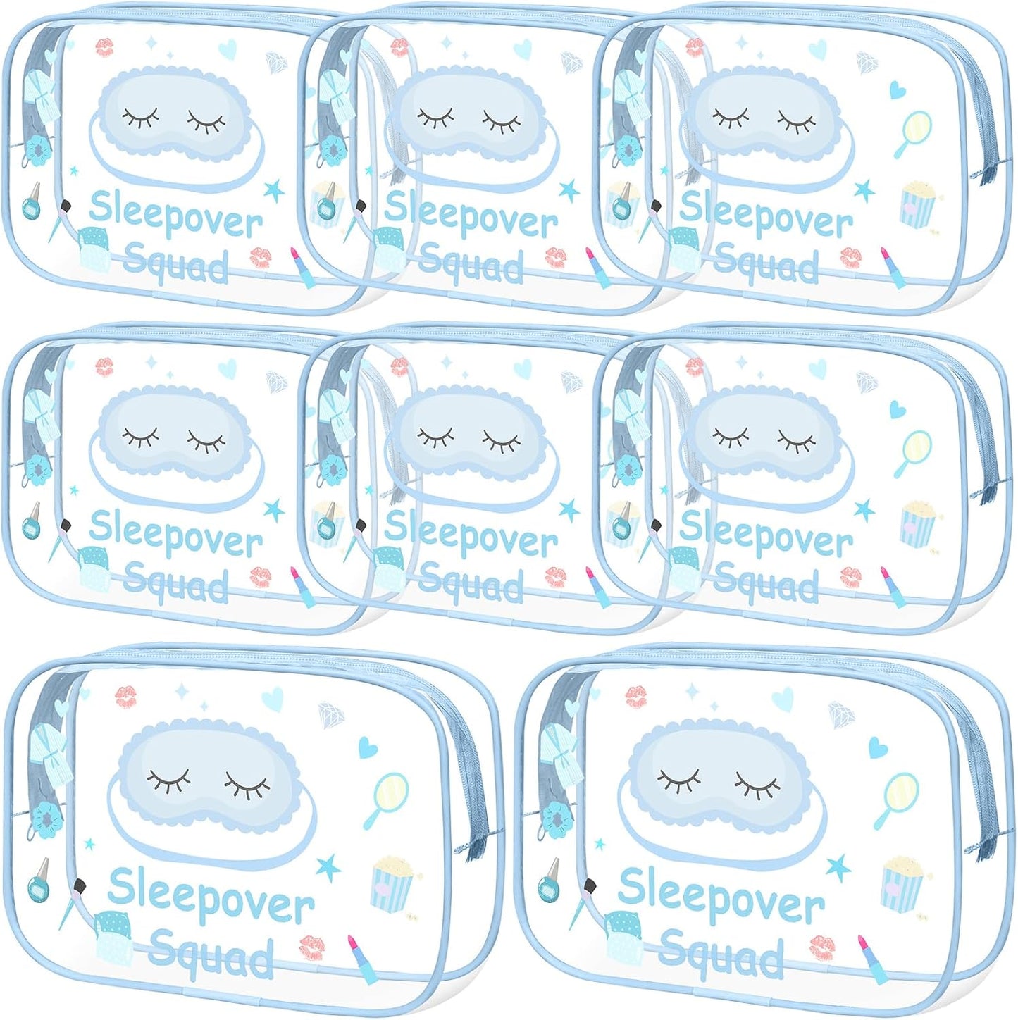 8 Pzas Bolsas Maquillaje Spa y Aseo