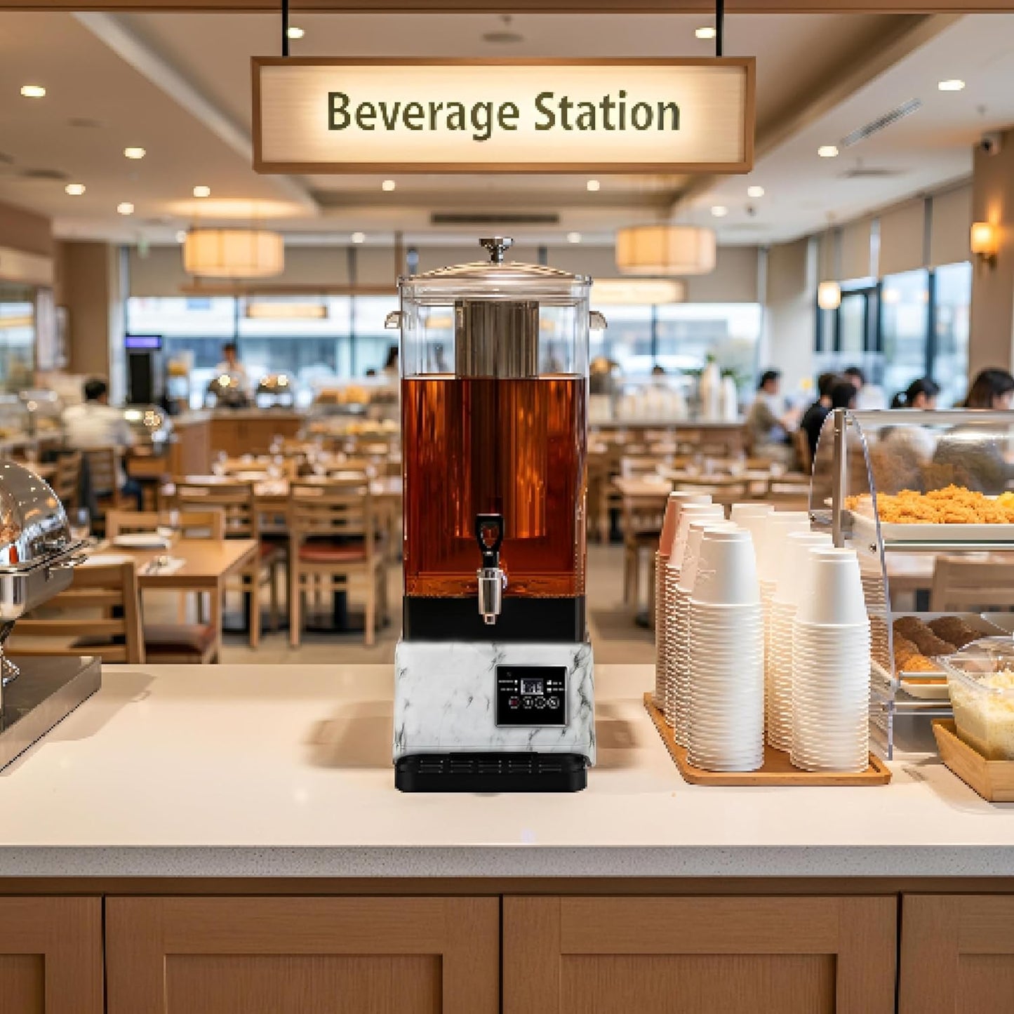 Máquina té 14L 90 tazas dispensador multifuncional con infusor
