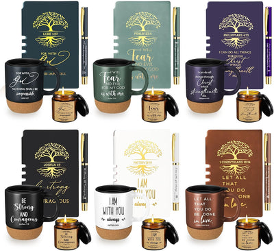 Regalo cristiano de Pascua pastor hombre de Dios versiculo biblico diario oracion A6 boligrafo taza cafe 15 oz velas perfumadas