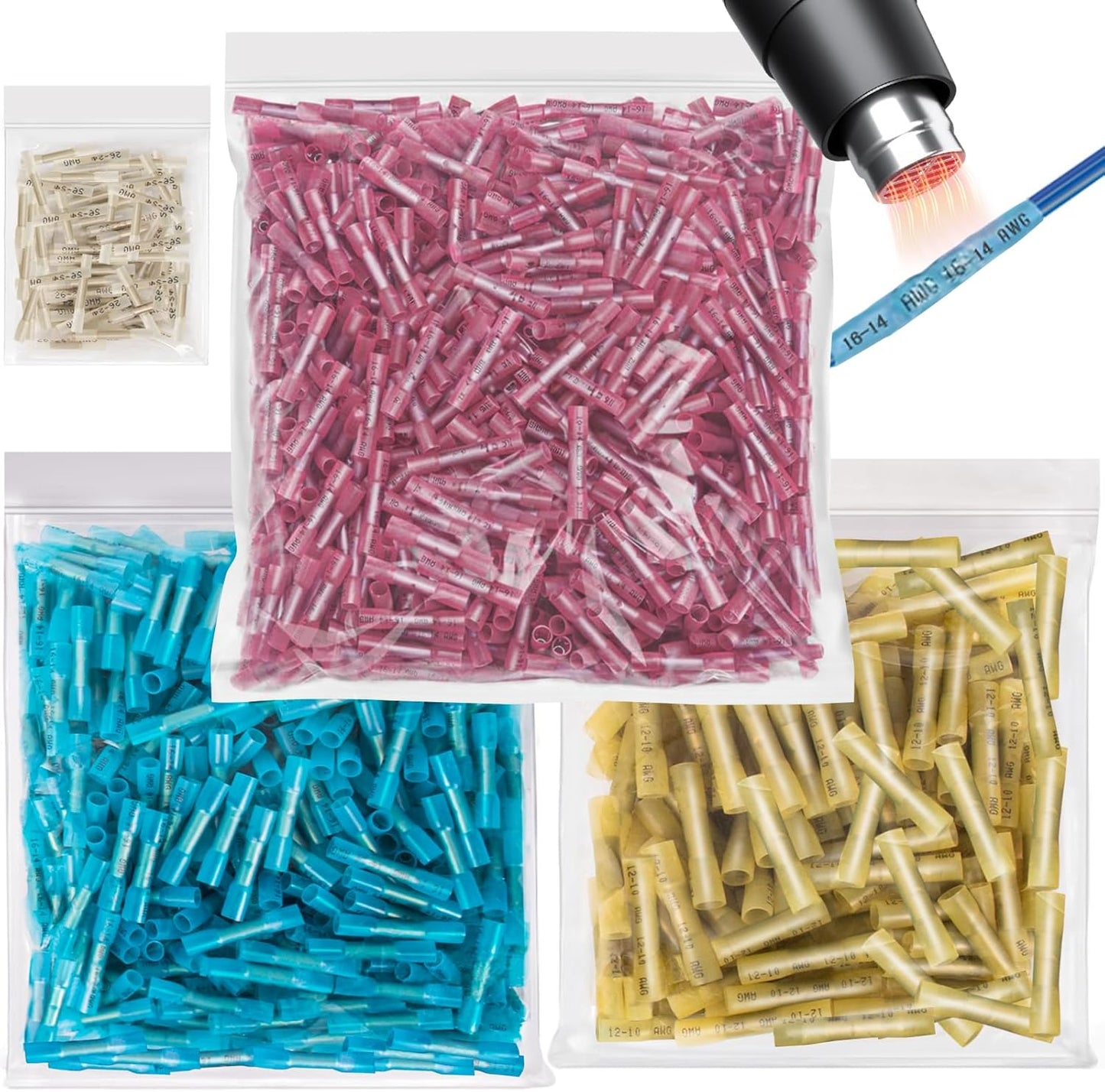 Conectores termorretractiles 16-26 AWG grado marino