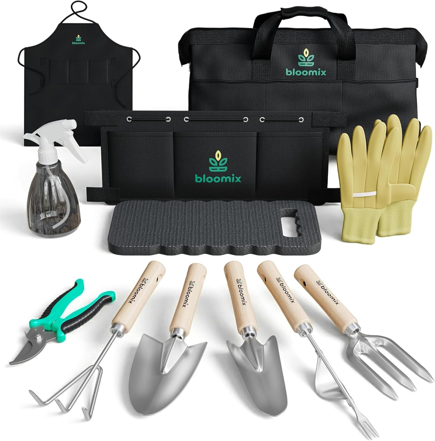 Juego 12 Pzas Herramientas Jardinería con Bolsa