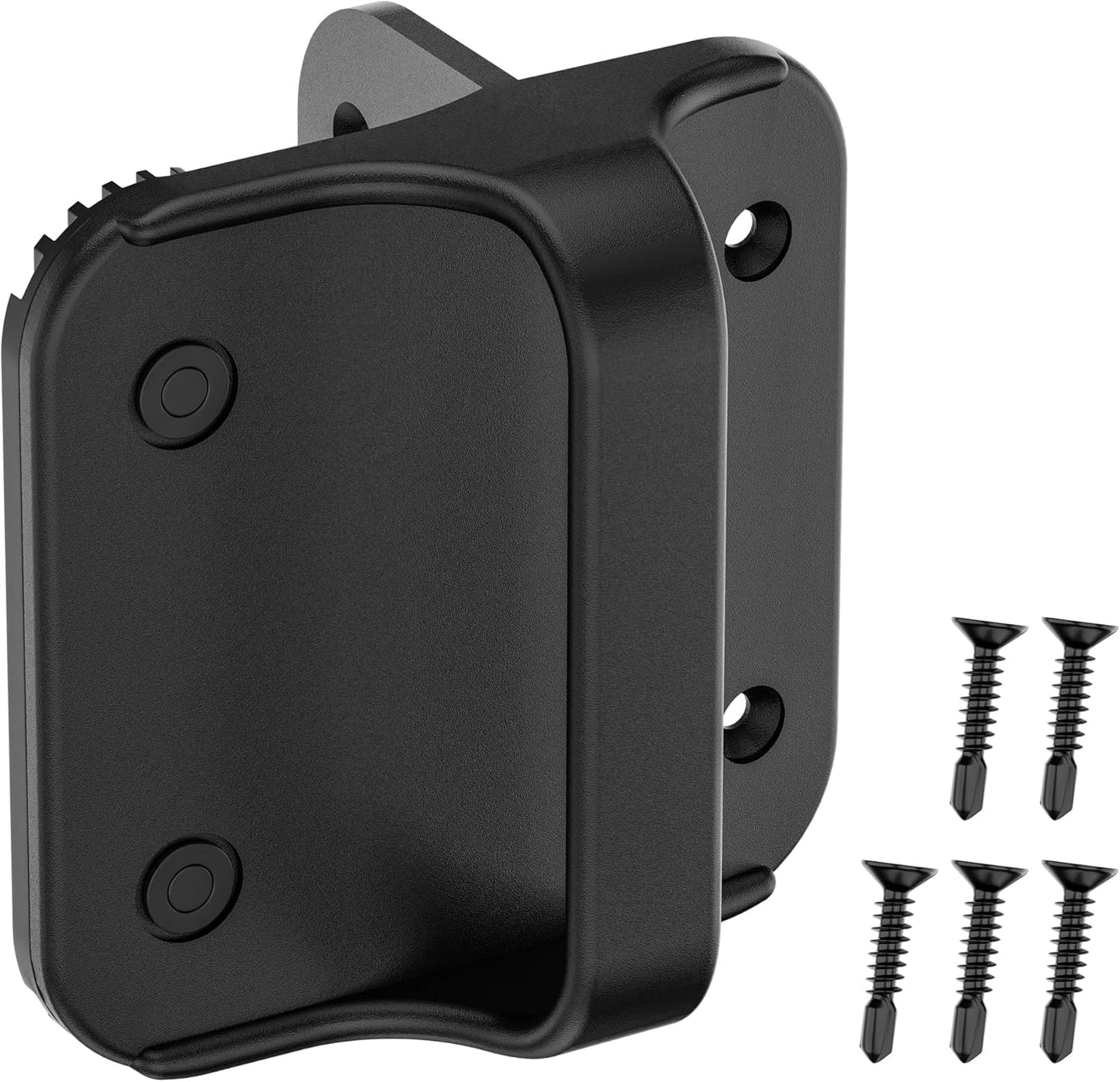 Mango puerta polímero negro 4-1/2pulg para valla resistente