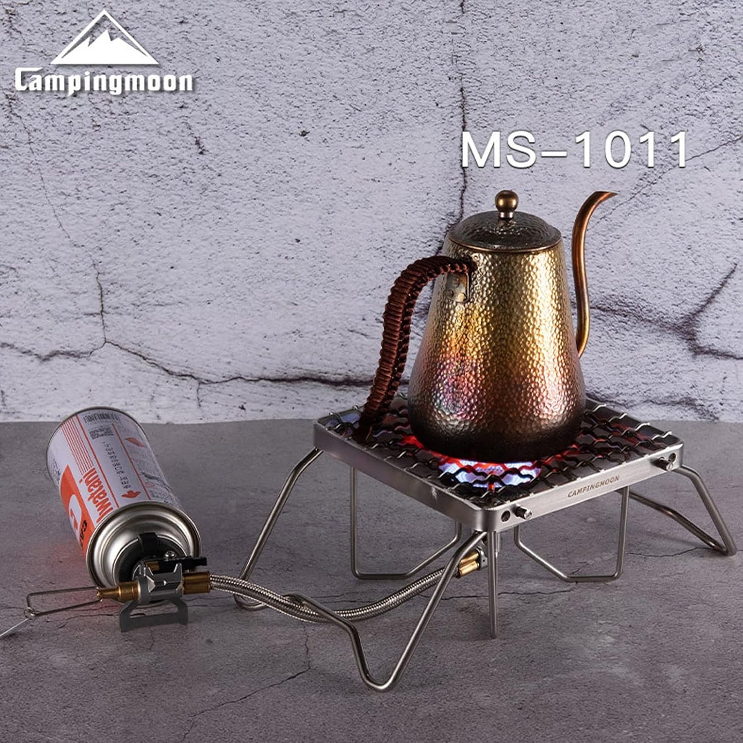 Parrilla portátil acero inox 304 plegable para acampar con bolsa