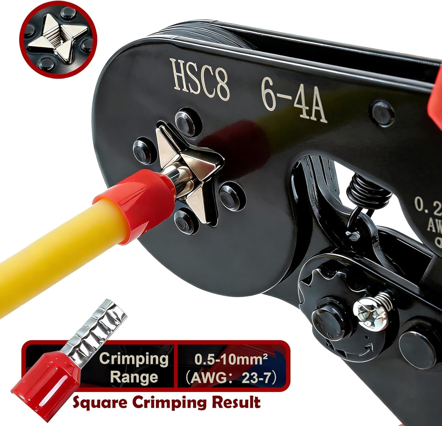 Kit crimpado virola 1250 conectores alicates 0.25-10mm2
