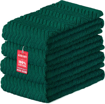 Toallas de cocina DecorRack 100% algodón absorbentes 15 x 25 pulgadas paquete de 4