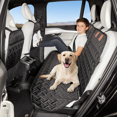 Funda asiento perro trasero impermeable a prueba de arañazos negro