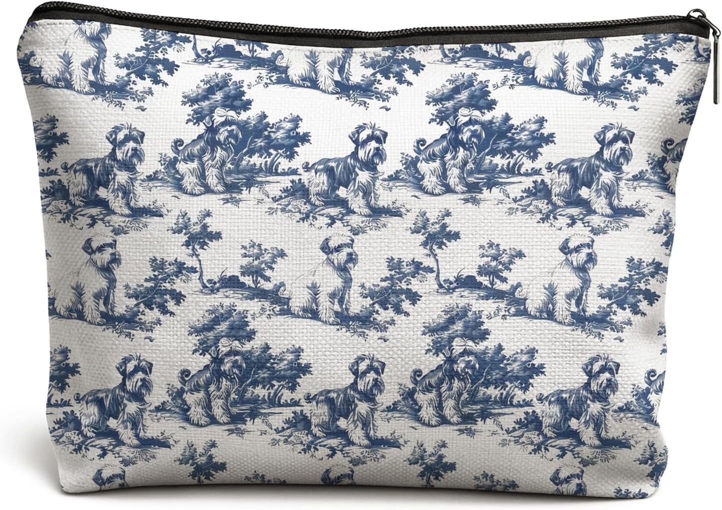 Bolsa cosméticos Dachshund azul y blanco 52 EU