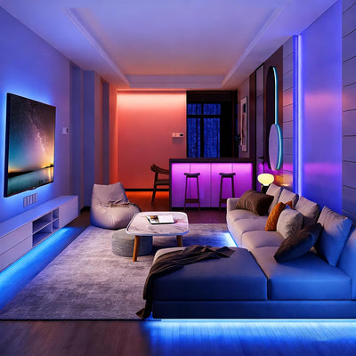 Tira LED USB COB RGB 3.28pies flexible para cocina y TV