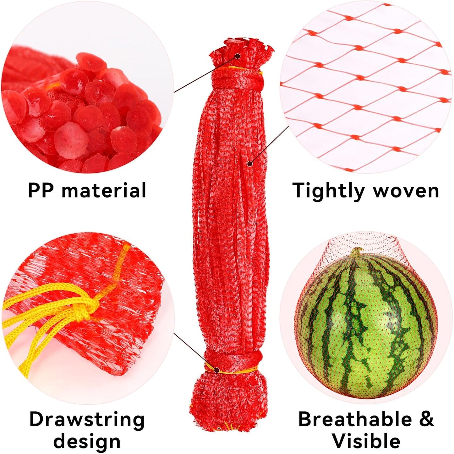 Red de melón resistente para hamaca jardín 17.7pulg 22lb