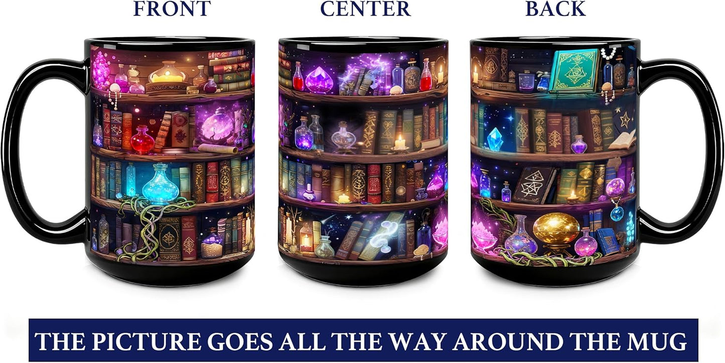 Taza mágica de libro para amantes de los libros y lectoras