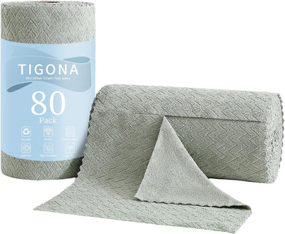 80 Paños Microfibra 12x12pulg Reutilizables Absorbentes