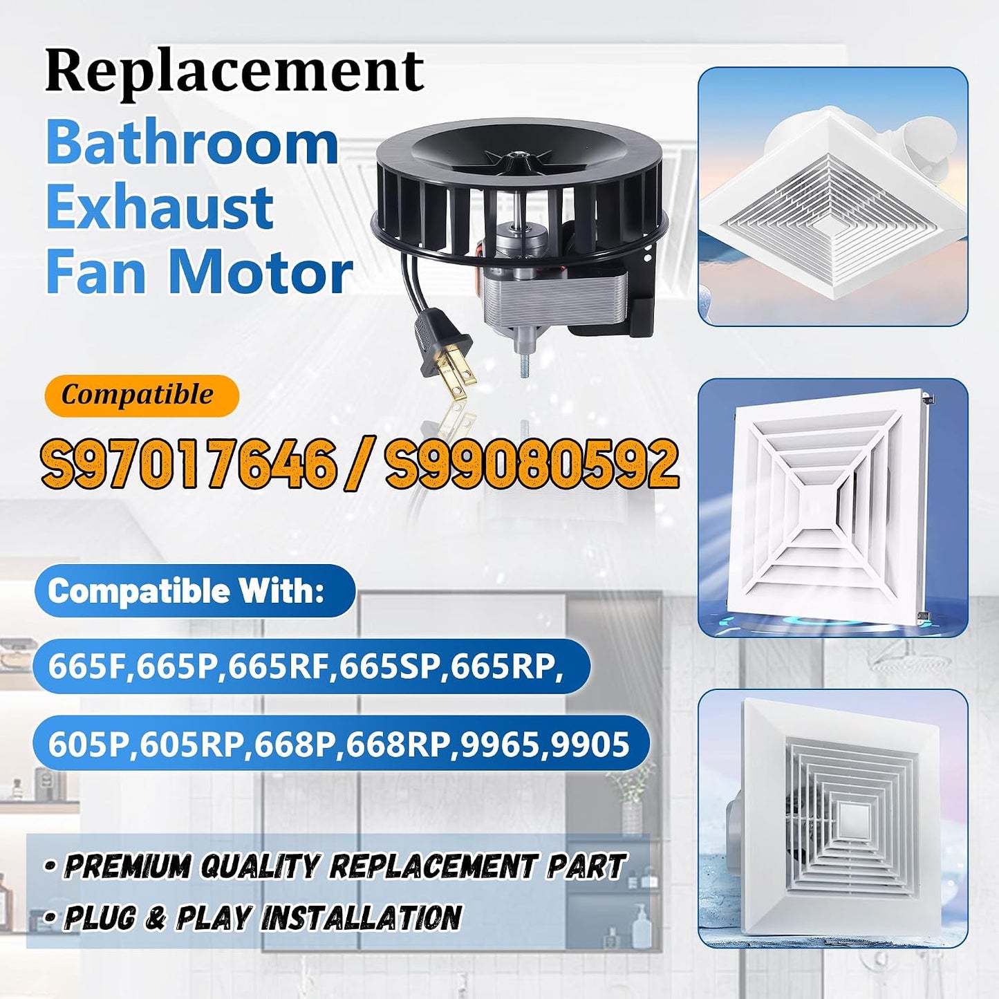 Motor ventilador escape S97017