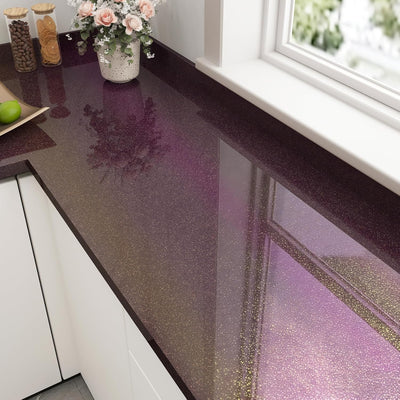 Papel tapiz iridiscente morado oscuro adhesivo impermeable
