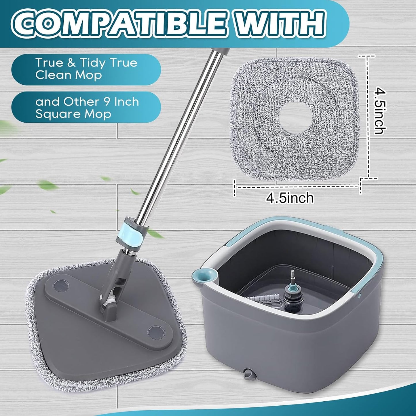 Almohadillas microfibra comp 9pulg set 4