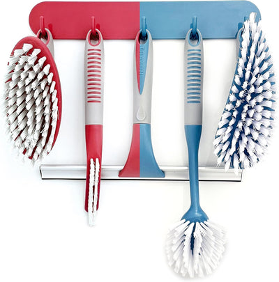 Set 6 Cepillos Limpieza Ducha Puerta Vidrio