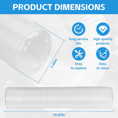 Manguera polvo Ultra Flex 2-1/2pulg x3ft PVC acero inox