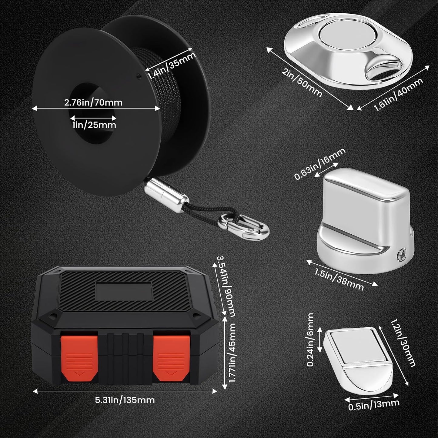 Kit extractor alambre magnético para paredes interiores y jardín