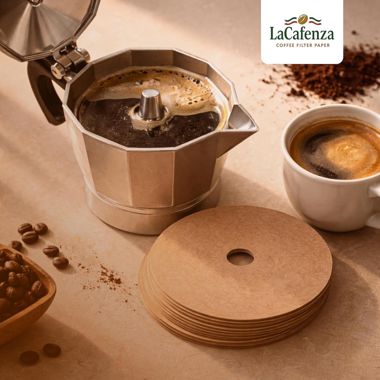300 Filtros Café Compatible con Olla Marrón
