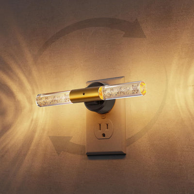 Luz Nocturna Giratoria Led Regulable Acrílico Dormitorio