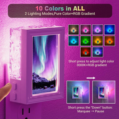 Luz Nocturna Sensor Amanecer para Mujer