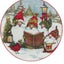 Juego 4 Platos Gnomos Navideños 9pulg Multicolor