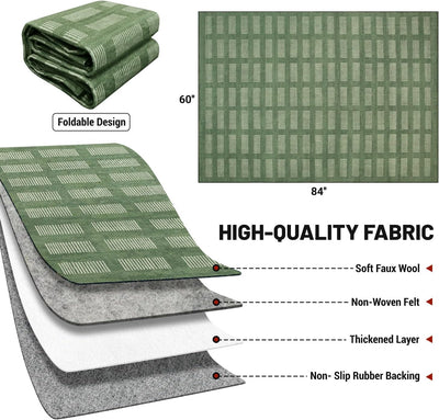 Alfombra lavable 5x7ft ultra suave antideslizante interior