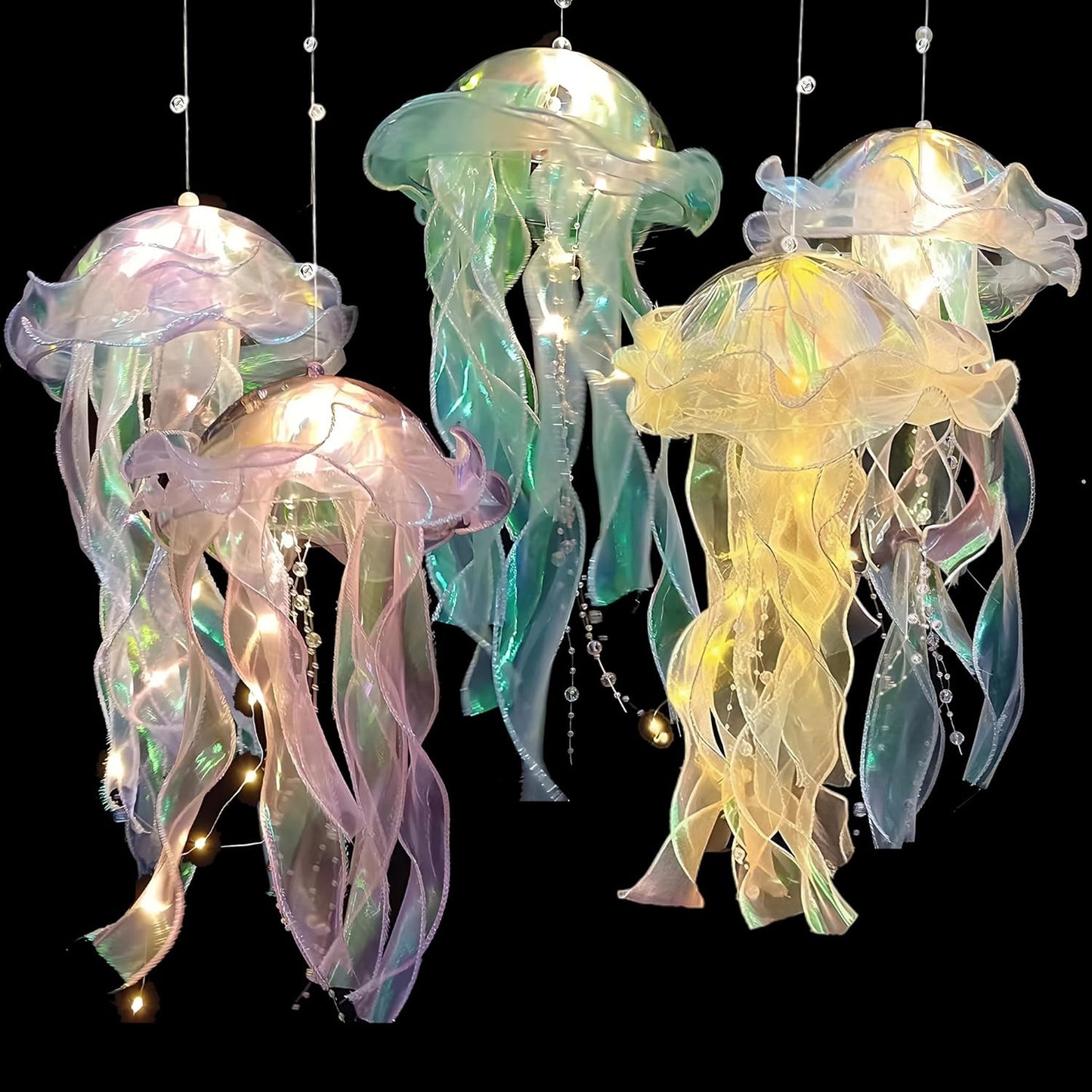 Linternas LED medusa colgantes para fiestas temáticas