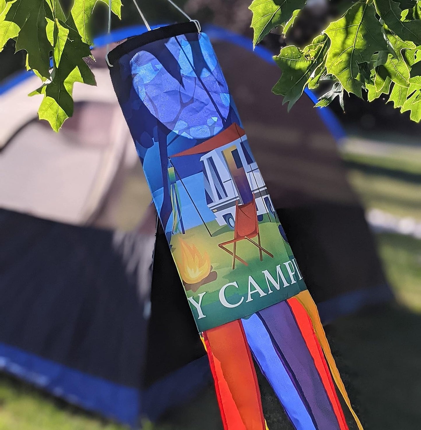Bandera para camping duradera 60pulg para RV cabina