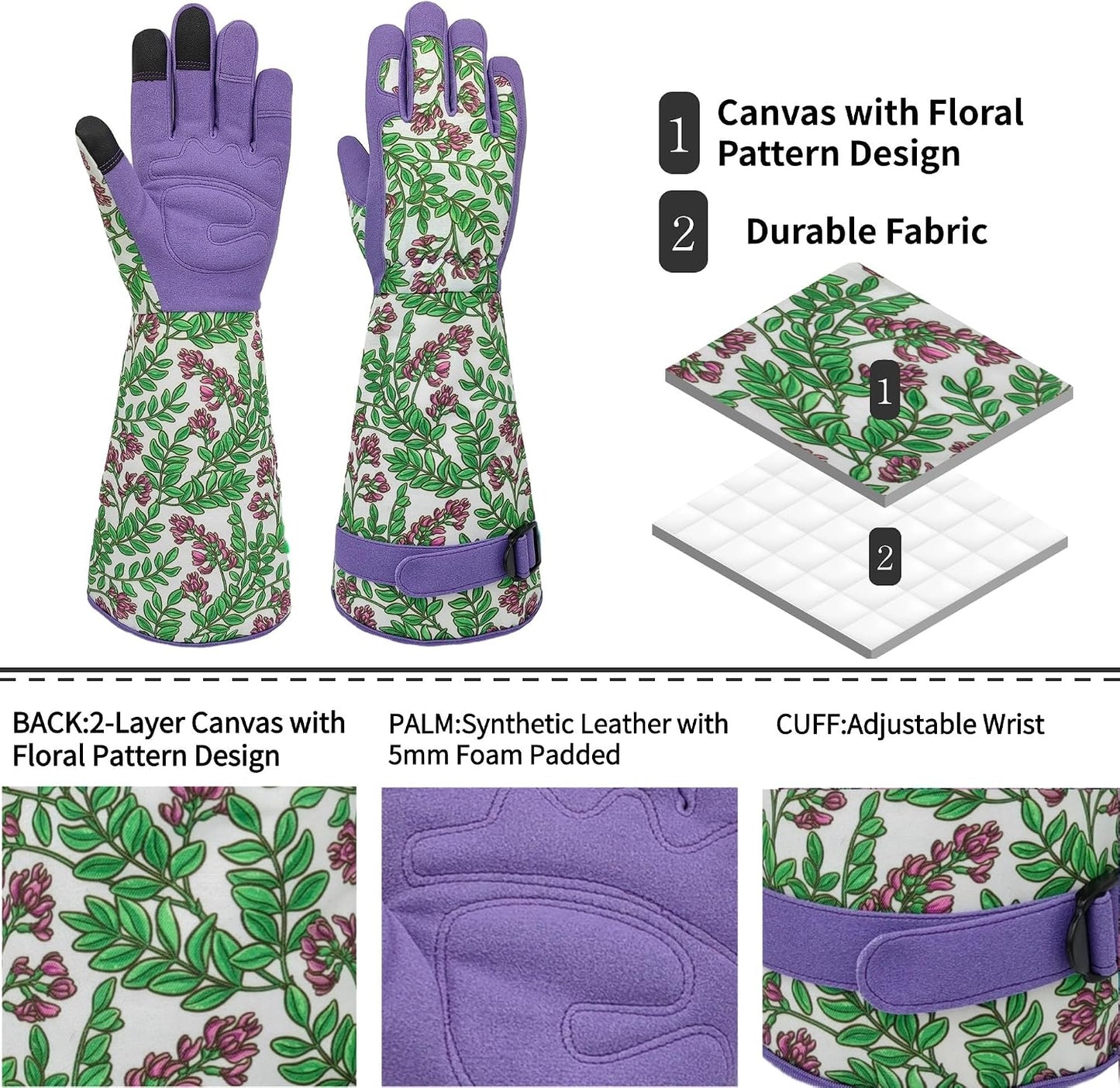 Guantes jardinería resistentes espinas cactus