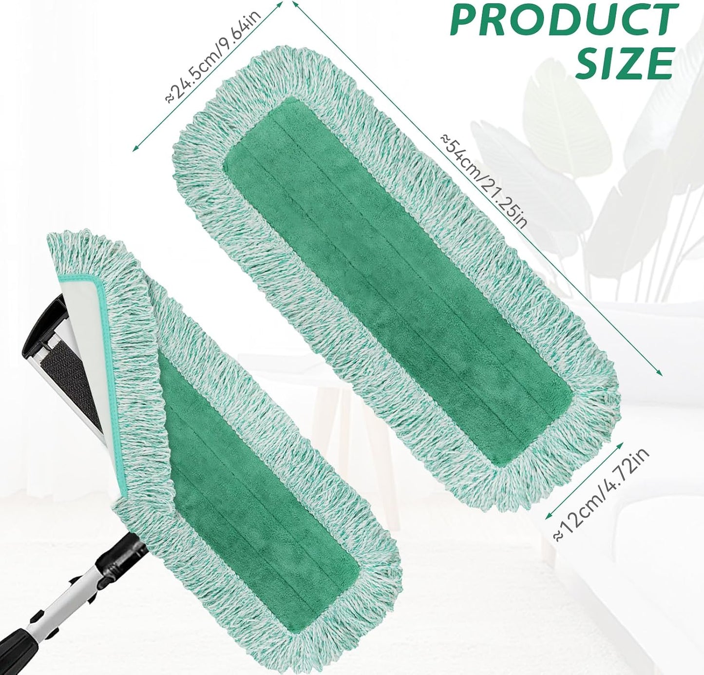 Almohadillas trapeador microfibra 18pulg reutilizables