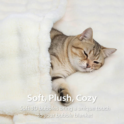 Manta lavable para mascotas mullida con forro polar 3D 25x35pulg