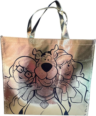 Bolso tote reutilizable gigante de Scooby Doo y Shaggy en metalico