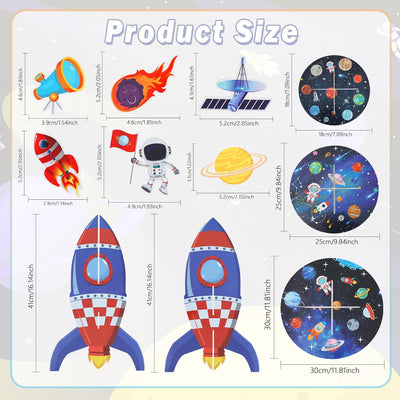 Soporte espacial para cupcakes temática galaxia 3 niveles 12 piezas