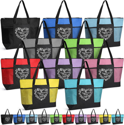 20 Bolsas Reutilizables Terapeuta Coloridas Regalo Octubre