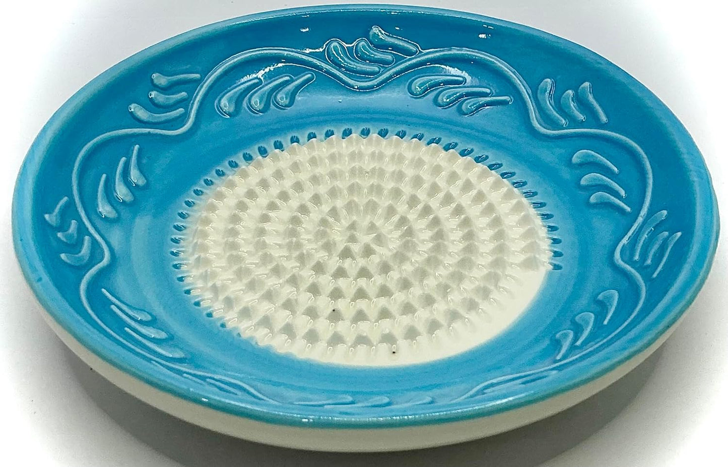 Set 4 Platos Rallador Cerámica Todo en Uno Azul Claro