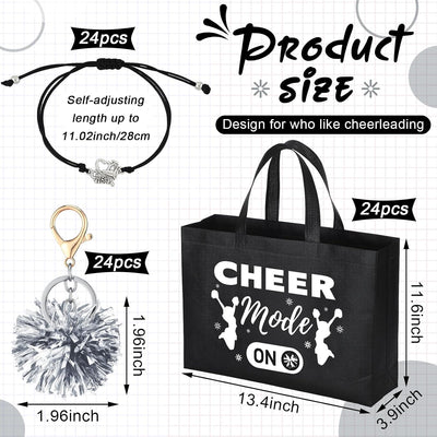 72 Pzas Regalos Animadora 24 Bolsas Llaveros Pompones Pulseras