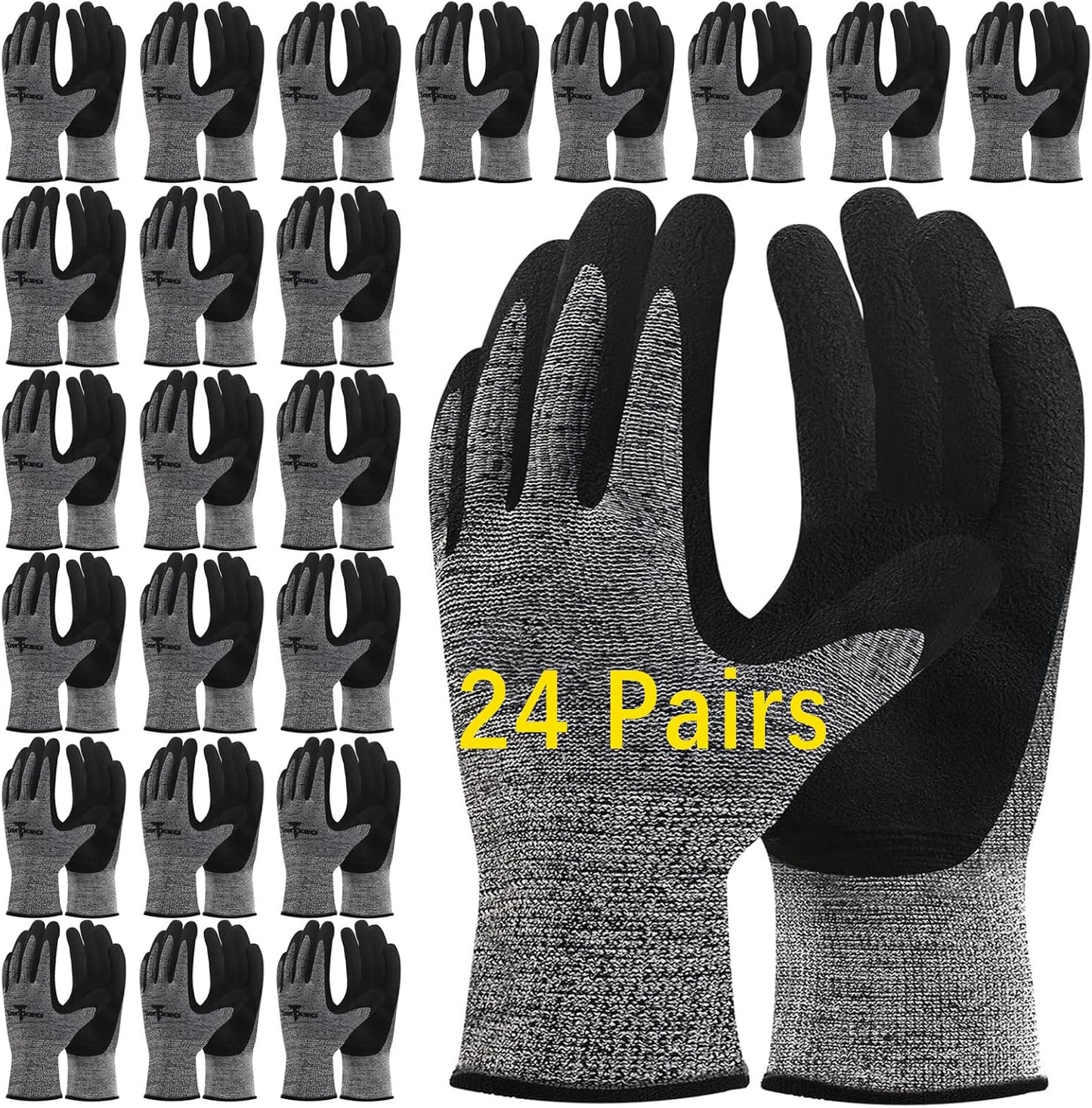 Guantes jardinería unisex látex transpirable