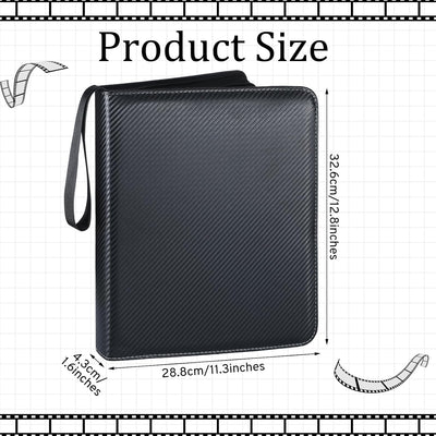 2 Protectores Película Caja 3 Anillos Carpeta Cuero Cremallera