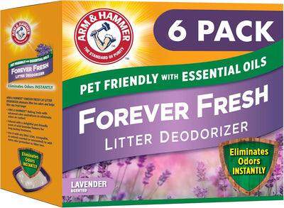 Desodorizador arena gatos lavanda bicarbonato 30oz set 6